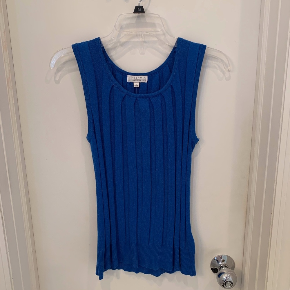 NWT Joseph A Knit Shell Top XL - Blue